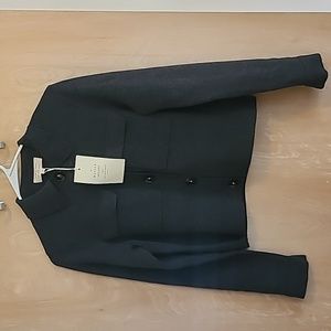 Sezane Betty Cardigan XS Charcoal Grey